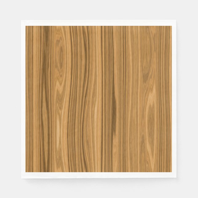 Eleganter Holzkornstil Serviette (Vorderseite)