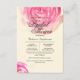 Eleganter Hübsch rosa Rosendruck Einladung