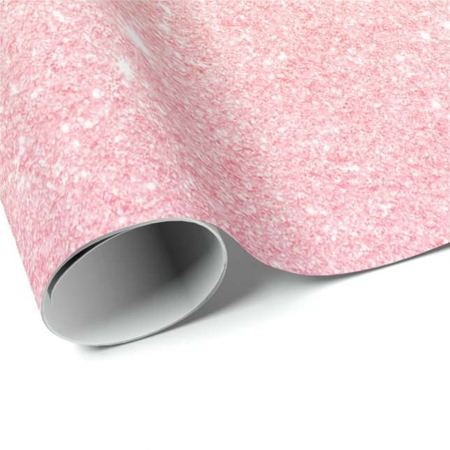 Eleganter hübscher Gürtelgradientengold-Glitzer Geschenkpapier (Rolleneckpunkt)