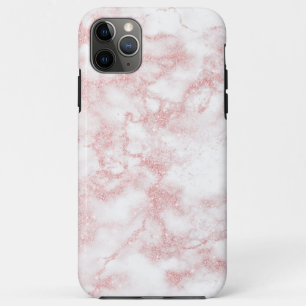 Eleganter hübscher Rose Goldbarsch Glitzer weißer Case-Mate iPhone Hülle