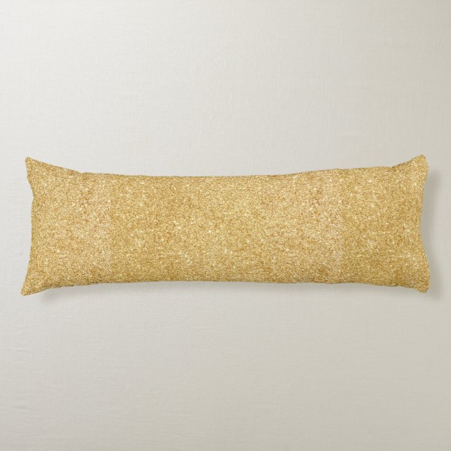 Eleganter Imitat-GoldGlitter Seitenschläferkissen (Vorderseite)