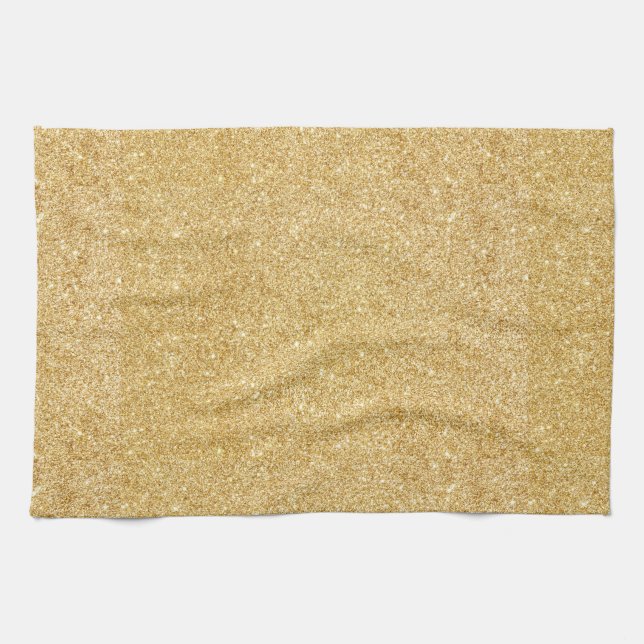 Eleganter Imitat-GoldGlitzer Handtuch (Horizontal)