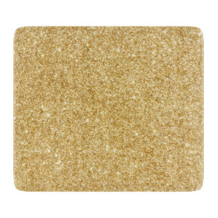 Eleganter Imitat-GoldGlitzer Schneidebrett