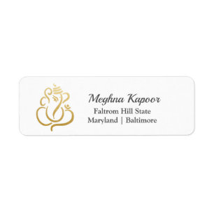 Eleganter Inder-Gott des GoldGanesh/