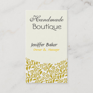 Eleganter Indie Blumenkunst-Art-Entwurf Visitenkarte