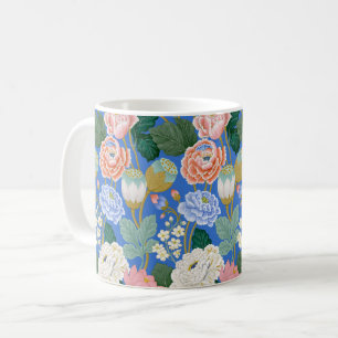 Eleganter indischer Blumen-Pfingstrosen-Muster-Kaf Kaffeetasse