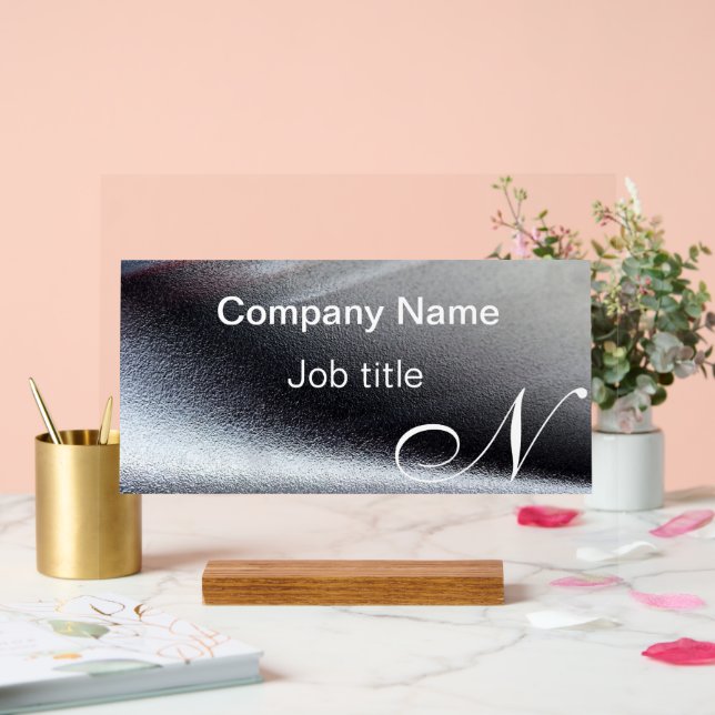 Eleganter Individuelle Name Acrylschild (Hochzeit)
