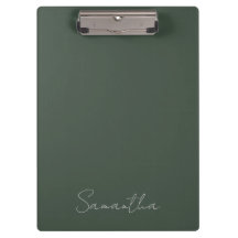 Eleganter Individuelle Name Dark Green