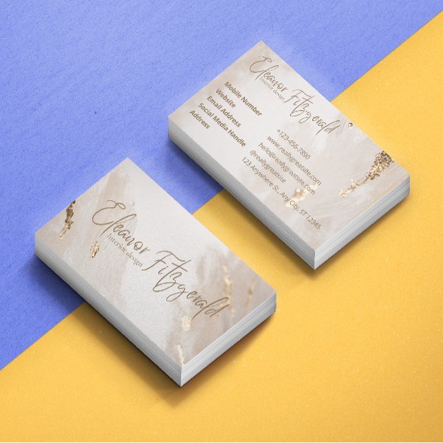 Eleganter Innenarchitekt Visitenkarte (Von Creator hochgeladen)