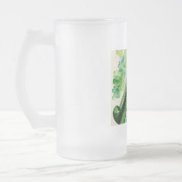 Eleganter Irish Harp Mattiert Stein - Celtic Music Mattglas Bierglas