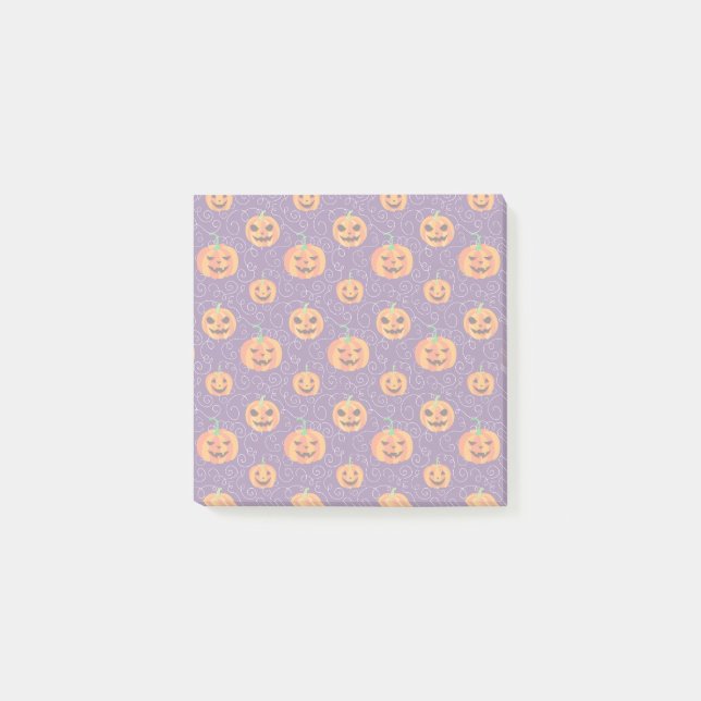 Eleganter Jack O' Lanterns Post-it Klebezettel (Vorderseite)
