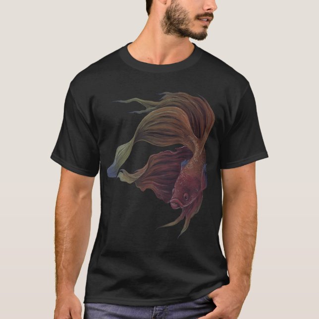 Eleganter Kampffisch T-Shirt (Vorderseite)
