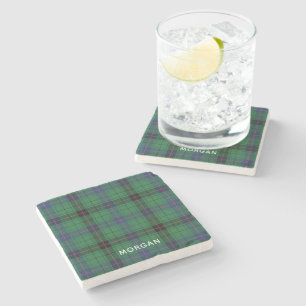 Eleganter Karo-Davidson-Tartan nach Maß  Steinuntersetzer