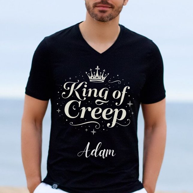 Eleganter "King of Creep" Name Halloween Kalligrap Sweatshirt (Von Creator hochgeladen)