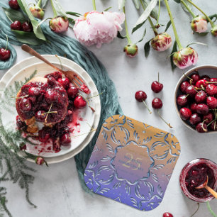 Eleganter Klassiker Extravagant 25. Hochzeitstag Pappteller