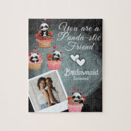 Eleganter klassischer Black & White Bridesmaid-Vor