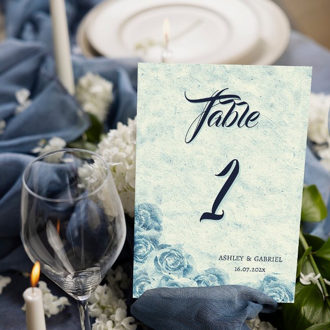 Eleganter klassischer, floraler rustikaler Hochzei Tischnummer (Von Creator hochgeladen)