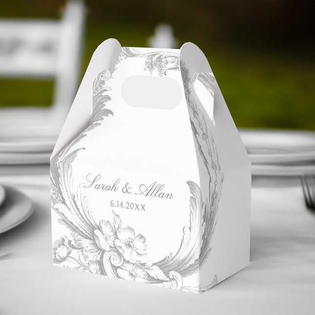 Eleganter klassischer französischer Rokoko Floral Geschenkschachtel (Von Creator hochgeladen)