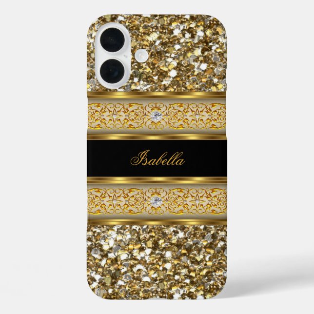Eleganter klassischer Gold Diamond Glitzer title_seo2 (Rückseite)