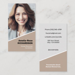 Eleganter klassischer Jobsucher Minimalistische Kl Visitenkarte
