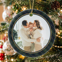 Eleganter klassischer Karo-Weihnachtsfoto