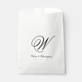 Eleganter klassischer Nachname ErstHochzeit Geschenktütchen