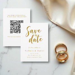 Eleganter klassischer QR-Code Save The Date