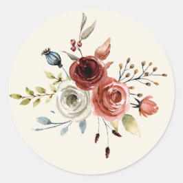 Eleganter, klassischer Rundsticker Runder Aufkleber
