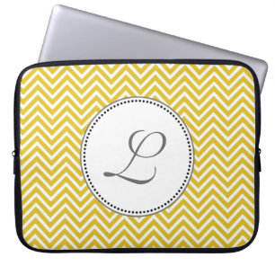 Eleganter, klassischer, sonniger Zickzack Zickzack Laptopschutzhülle
