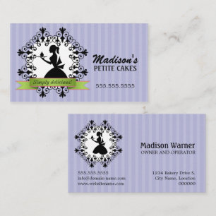 Eleganter kleiner Kuchen Visitenkarte