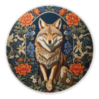 Eleganter Kojote - Inspiriert von William Morris