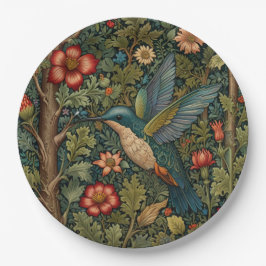 Eleganter Kolibris romantischer Boho-Chic Pappteller