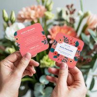 Eleganter Korallenriff blühendes Boho Blume Bouque