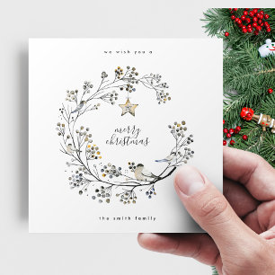 Eleganter Kranz Frohe Weihnachten und ein glücklic