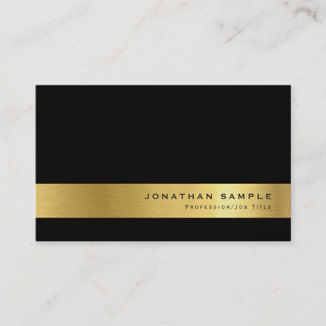 Eleganter kreativer Goldblick-Perlen-Endluxus Visitenkarte (Vorderseite)