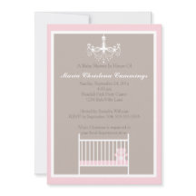 Eleganter Kronleuchter Pink Teddy Bear Baby Dusche