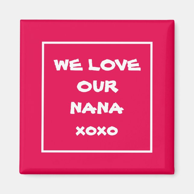 Eleganter Kühlschrankmagnet Niedlich WIR LIEBE UNS (Vorne)