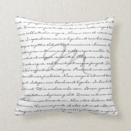 Eleganter kundenspezifischer Text Kissen