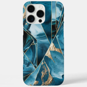 Eleganter Kupfer   Feminine Opulent Aquamarin Gold iPhone 16 Pro Max Hülle