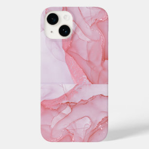 Eleganter Kupfer   Girly Rose Gold Marmor Case-Mate iPhone 14 Hülle