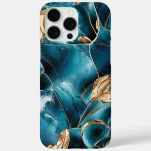 Eleganter Kupfer   Opulous Aquamarin Gold von Frau iPhone 16 Pro Max Hülle