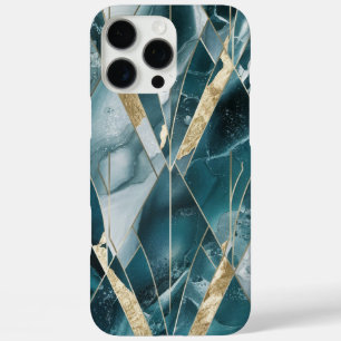 Eleganter Kupfer   Opulous Aquamarin Gold von Frau iPhone 16 Pro Max Hülle