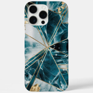 Eleganter Kupfer   Opulous Aquamarin Gold von Frau iPhone 16 Pro Max Hülle