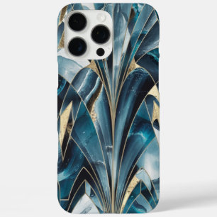 Eleganter Kupfer   Opulous Aquamarin Gold von Frau iPhone 16 Pro Max Hülle