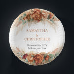 Eleganter Kupfer- und Bordeaux-Blume Pappteller<br><div class="desc">Genießen Sie eine charmante Reise mit bezaubernder Eleganz, wenn Sie die eleganten Kupfer- und Burgunder Blume Greenery Arch Paper Bowls für Ihre Hochzeitsfeiern auswählen. Die strahlende Kupfer- und Bordeaux-Blüte, die mit üppiger Vegetation verwoben ist, verleiht Ihrem besonderen Tag eine bezaubernde Touch von Eleganz und Charme. Diese Papierschüsseln dienen nicht nur...</div>