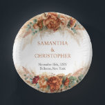 Eleganter Kupfer- und Bordeaux-Blume Pappteller<br><div class="desc">Genießen Sie eine charmante Reise mit bezaubernder Eleganz, wenn Sie die eleganten Kupfer- und Burgunder Blume Greenery Arch Paper Bowls für Ihre Hochzeitsfeiern auswählen. Die strahlende Kupfer- und Bordeaux-Blüte, die mit üppiger Vegetation verwoben ist, verleiht Ihrem besonderen Tag eine bezaubernde Touch von Eleganz und Charme. Diese Papierschüsseln dienen nicht nur...</div>