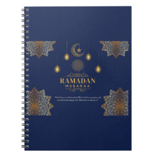 Eleganter Laternen-Glanz Ramadan-Gruß Notizblock