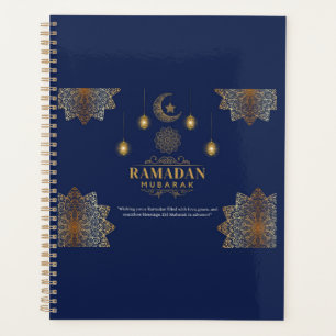 Eleganter Laternen-Glanz-Ramadan-Gruß Planer