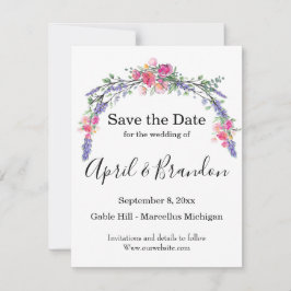 Eleganter Lavendel Eukalyptus Rosenrosen Aquarell Save The Date