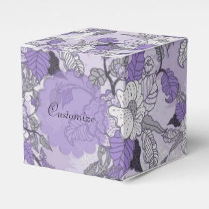 Eleganter Lavendel u. weißer Geschenkschachtel